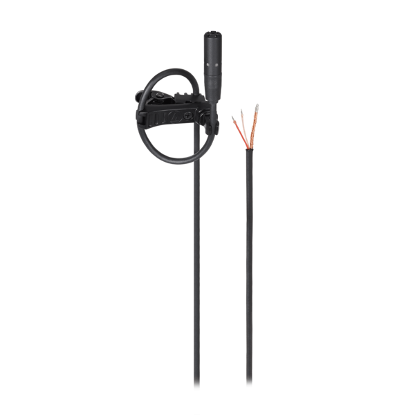 SUBMINIATURE CARDIOID CONDENSER LAPEL MICROPHONE WITH 55" UNTERMINATED CABLE